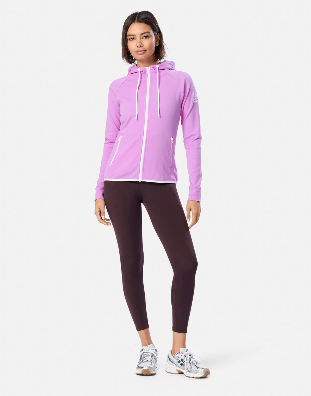 Chill Zip Hoodie in Neon Pink