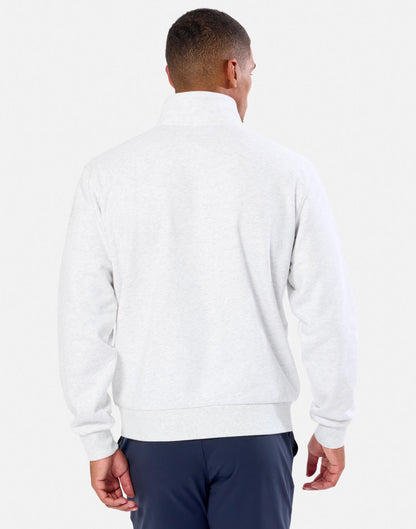 Clubhouse Quarter Zip in White Marl