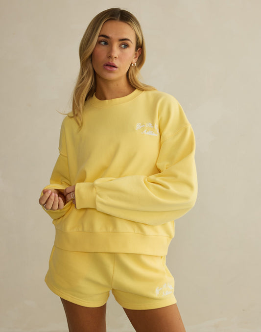Daily Crewneck in Lemon Sorbet