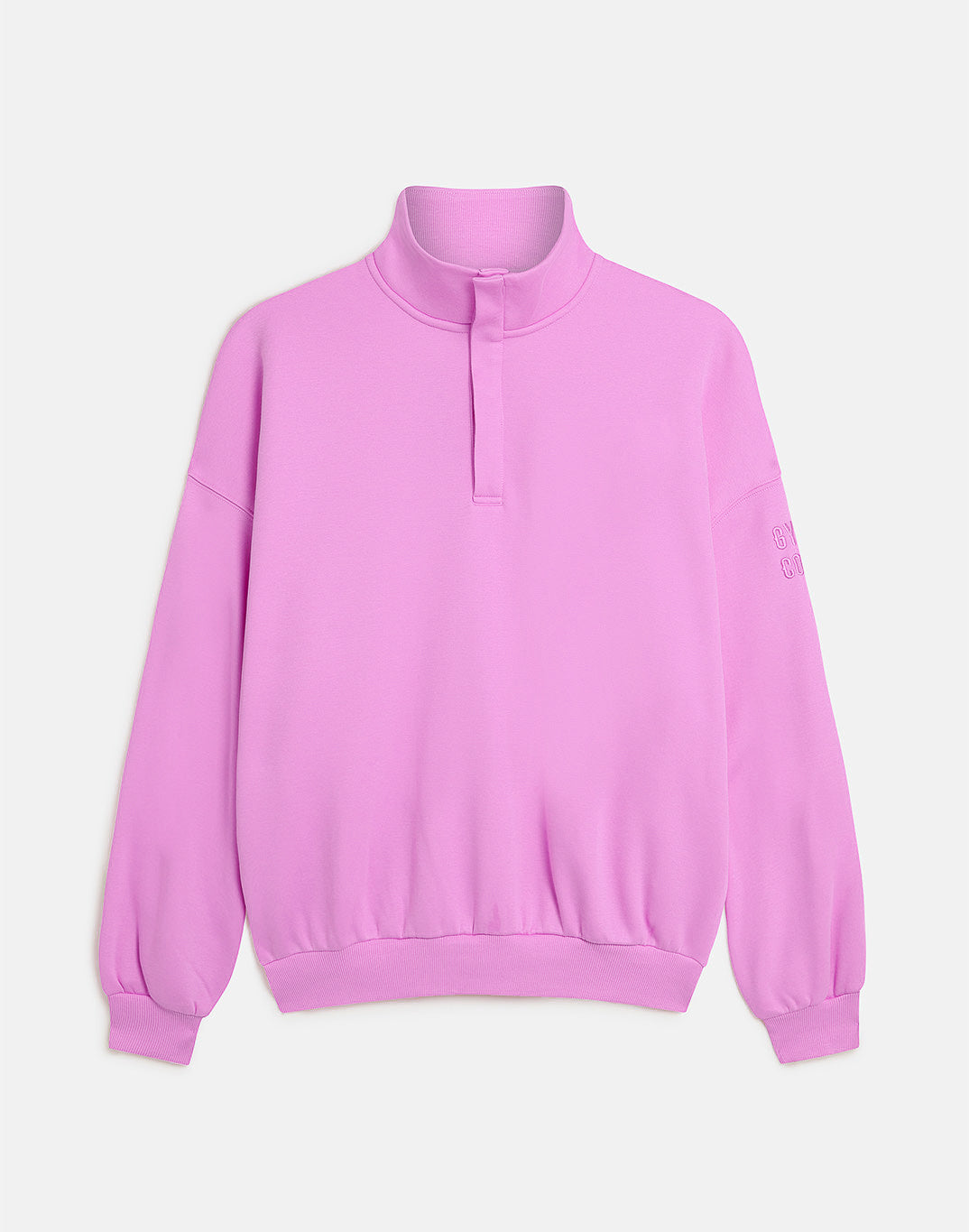Snap Collar Sierra Sweatshirt in Fuchsia Pink