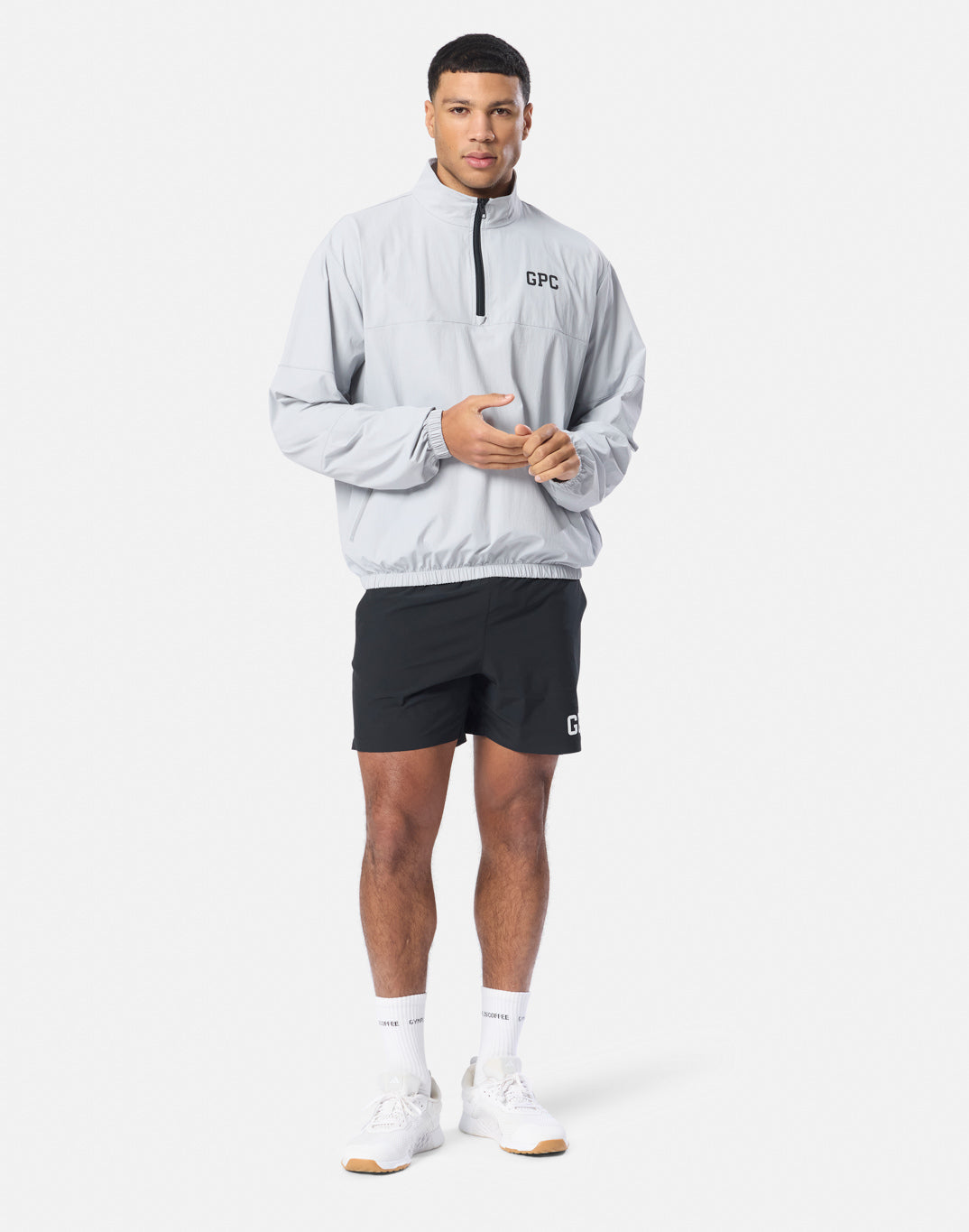GPC Train Half Zip Jacket in Stone Grey