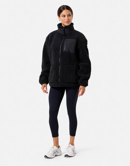 Industry Fleece Jacket in Black