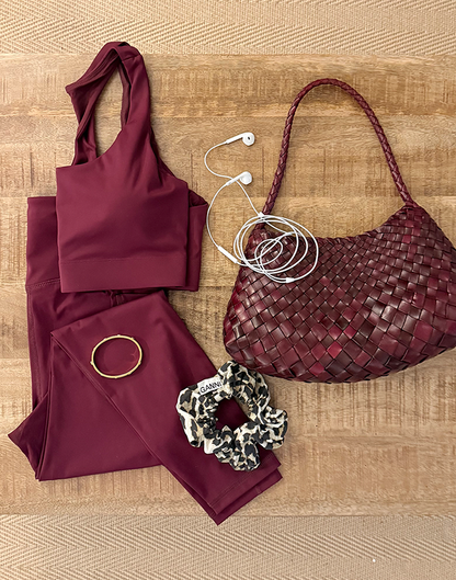 Relentless 7/8 Legging in Cherry Crush